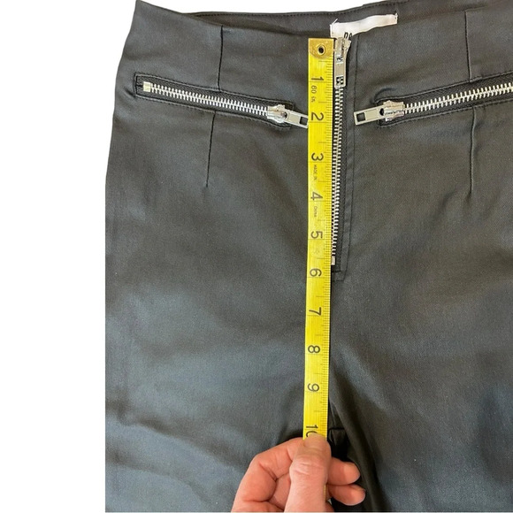 NWOT PRINCESS POLLY Faux leather black skinny pants High Waist Zippers Size 2 - Picture 2 of 10